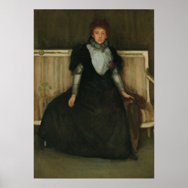 Affiche Whistler - Vert Et Violet Mme Walter Sickert (Devant)
