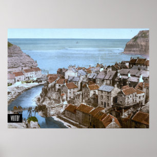 Affiche Whitby, Angleterre (1900)