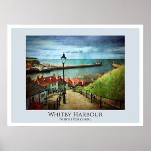 Affiche Whitby Harbour de 199 Steps