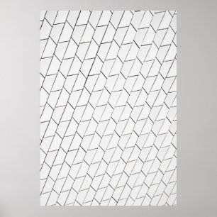 Affiche White and black lines illustration