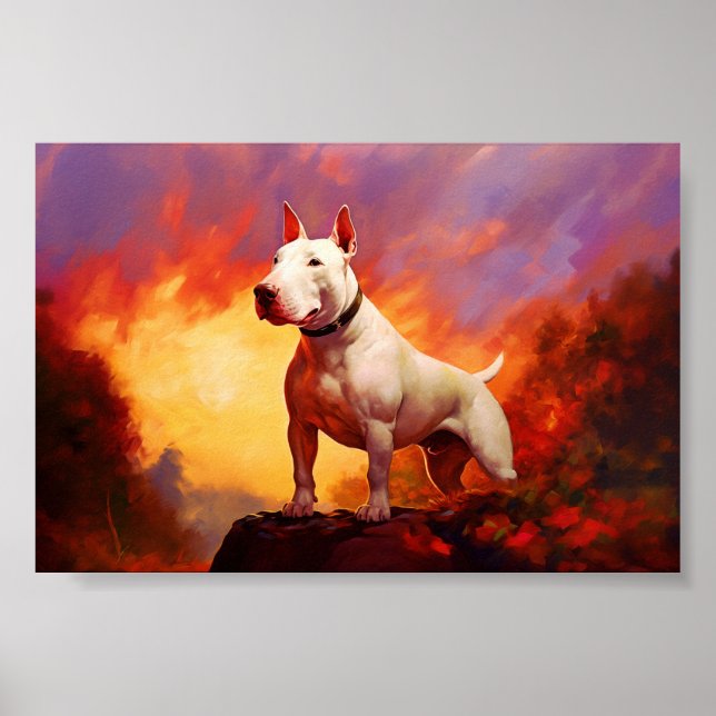 Affiche White Bull Terrier (Devant)