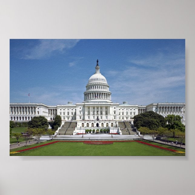 Affiche White House US Capitol Building Washington DC (Devant)