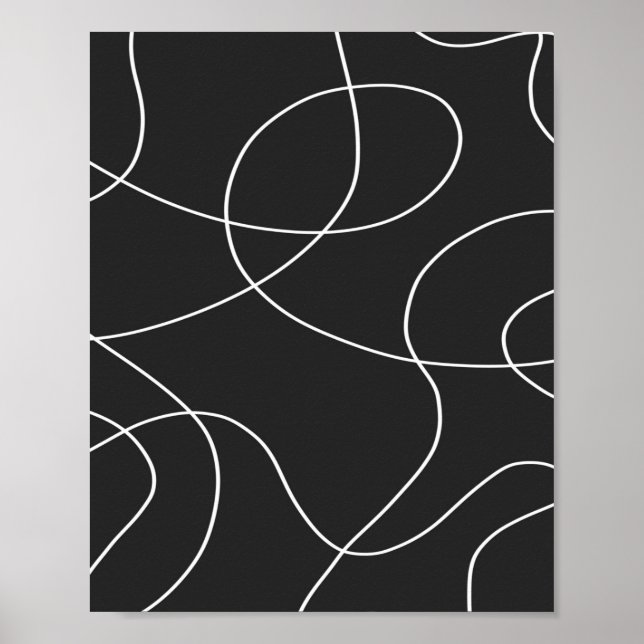 Affiche White Lines on Black (Devant)