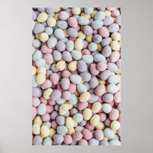 Affiche White, purple, and yellow stones