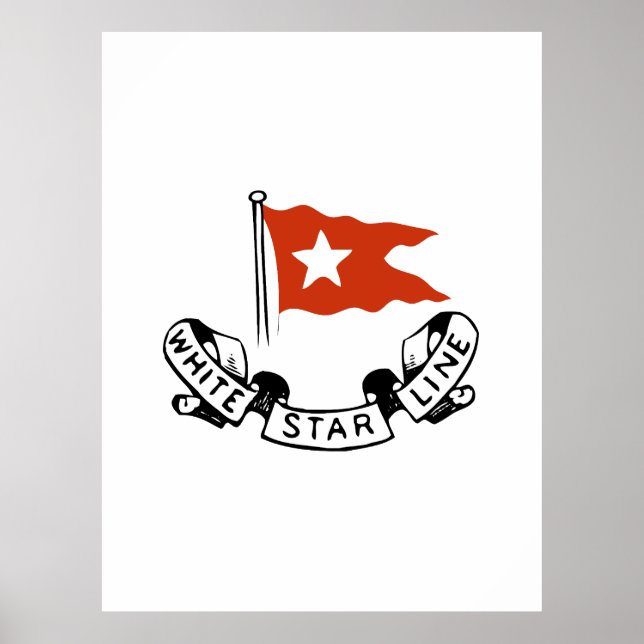 Affiche White Star Line Logo (Devant)