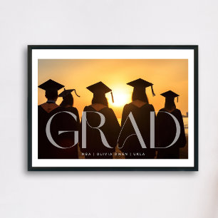 Affiche White Transparent Modern Photo Grad School