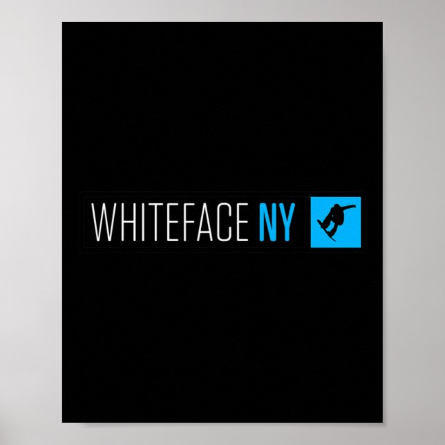 Affiche Whiteface Mountain Ny Snowboard Type (Devant)