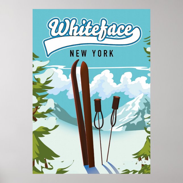 Affiche Whiteface New York À Ski (Devant)
