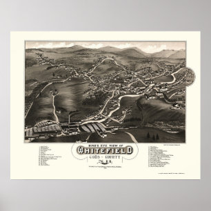Affiche Whitefield, NH Panoramic Map - 1883
