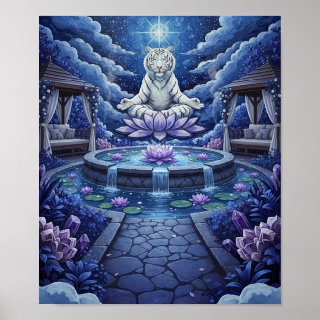 Affiche WhiteTigerMeditation (Devant)