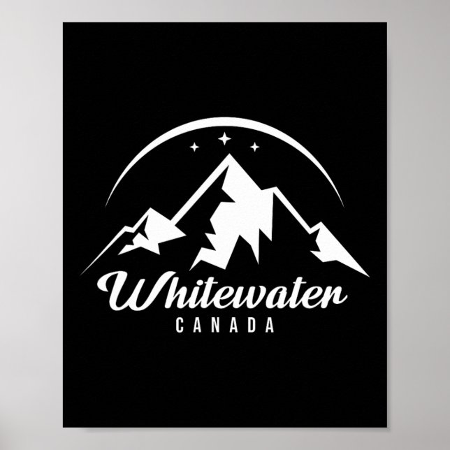 Affiche Whitewater Canada Station de ski Ski Snowboard (Devant)