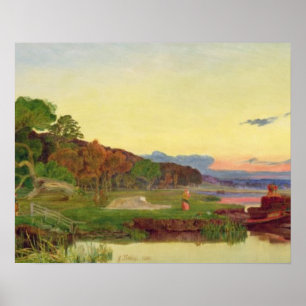 Affiche Whitlingham, Norfolk, 1860 (huile sur la toile)