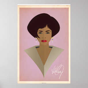 Affiche Whitney Houston, conception d'impression d'icône m