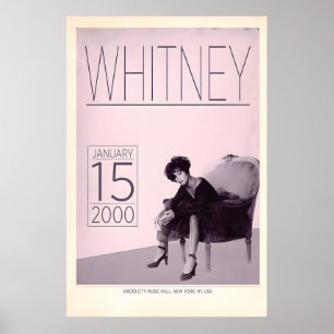 Affiche Whitney Houston, Radio City, Conception d'impressi