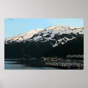 Affiche Whittier au crépuscule Photographie panoramique d'