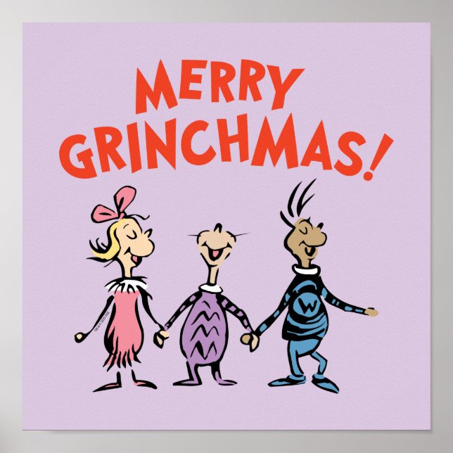 Affiche Whos Holding Hands Merry Grinchmas (Devant)