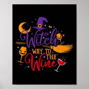 Affiche Wicca, Halloween Boire pour Wicca