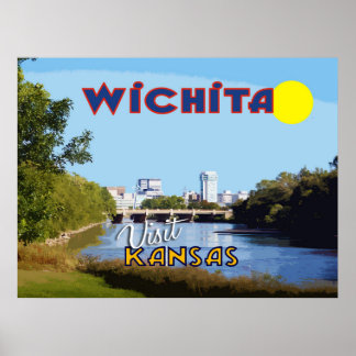 Affiche Wichita, Kansas, Visit USA...