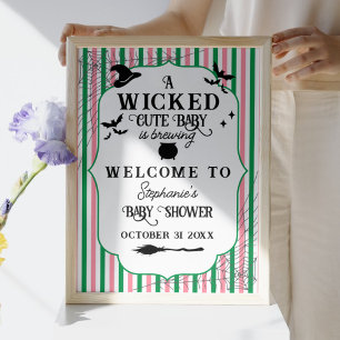 Affiche Wicked Cute Baby brasse le Baby shower d'Halloween