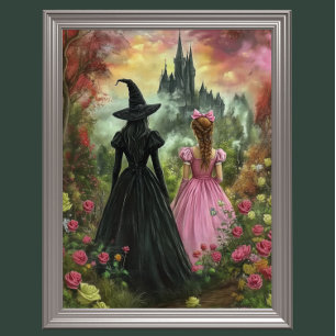 Affiche Wicked Witch & Dorothy Art numérique - Assistant d
