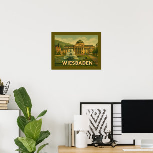 Affiche Wiesbaden Allemagne Art de Ville
