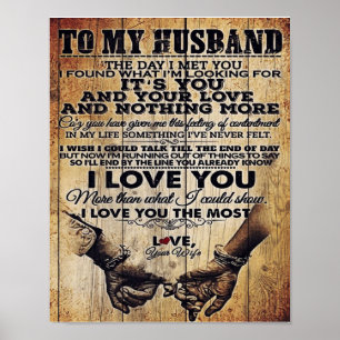 Affiche Wife to my Husband Letter   Lovely Venin