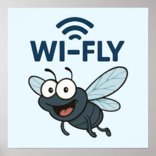 Affiche Wifi amusant