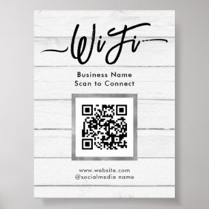 Affiche Wifi simple pour les professionnels