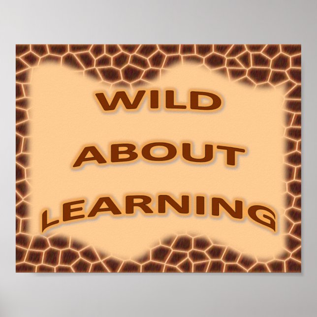 Affiche Wild About Learning (Devant)