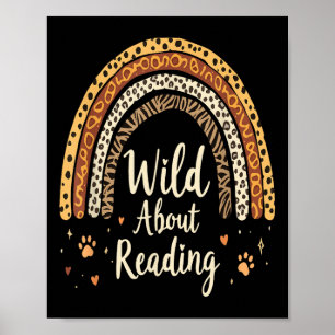 Affiche Wild About Reading - Enseignant Retour À L'École R