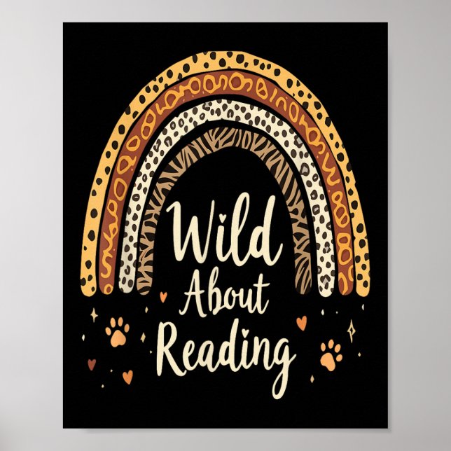 Affiche Wild About Reading - Enseignant Retour À L'École R (Devant)
