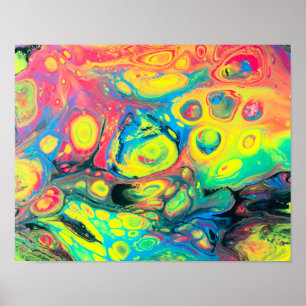 Affiche Wild Acrylic Fluide Art Abstract