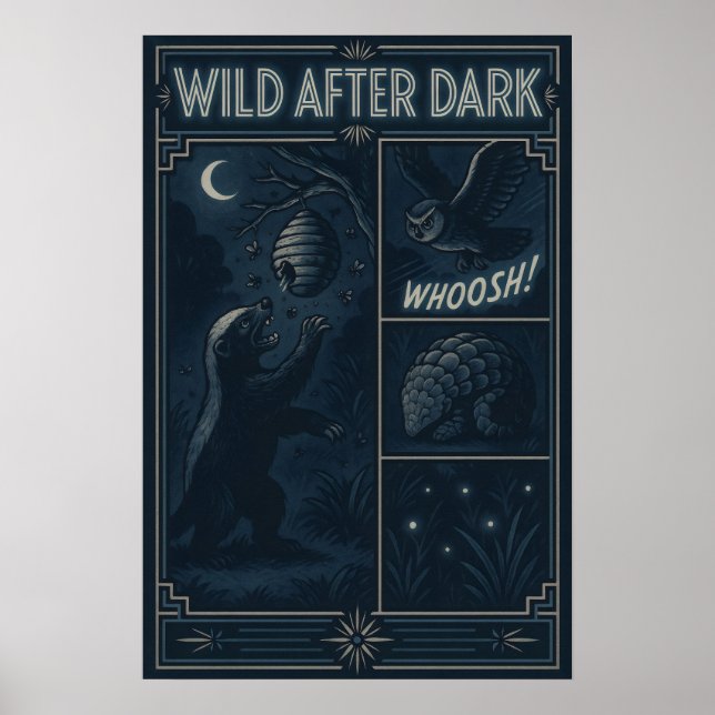 Affiche Wild After Dark - Scène Nocturne de la bande dessi (Devant)