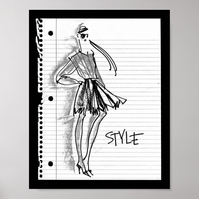 Affiche Wild Apple | Style Icon - Modern Sketch (Devant)