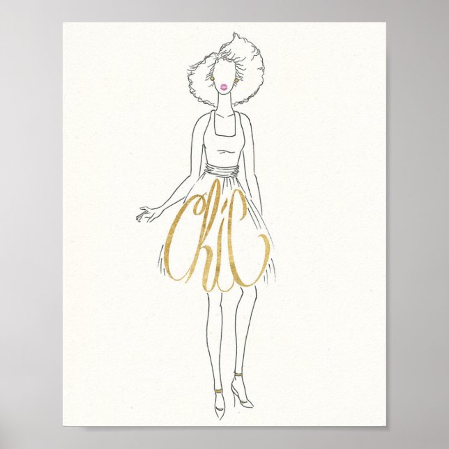 Affiche Wild Apple | Style Sayings - Chic Dress (Devant)