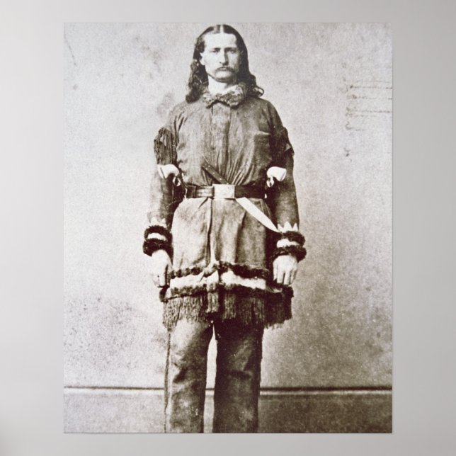 Affiche 'Wild Bill' Hickok (1837-1876) (photo b/w) (Devant)
