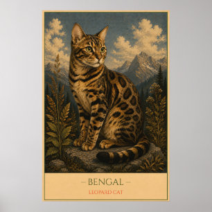Affiche Wild Elegance: Bengal Cat