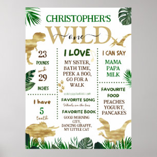 Affiche Wild One First Birthday Jalons