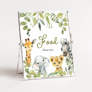 Affiche Wild One Jungle Safari Food