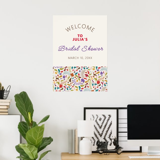 Affiche Wild Rose Woods Exotic Flower Garden Mariage (Bureau à domicile)