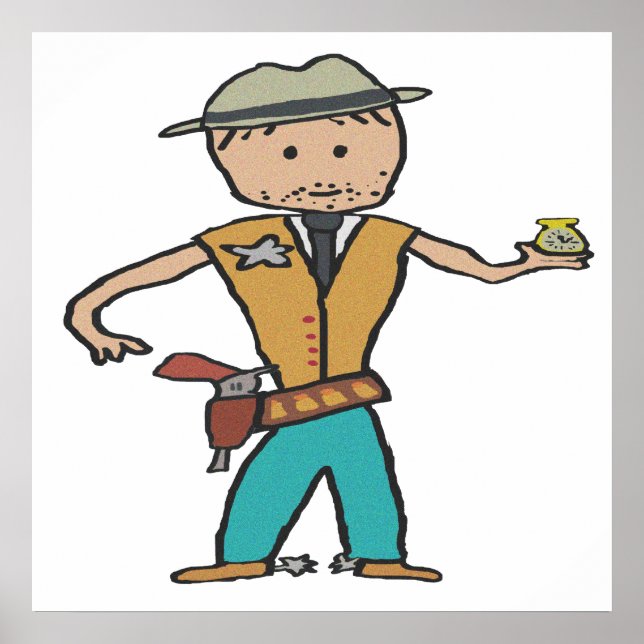 Affiche Wild West Sheriff (Devant)