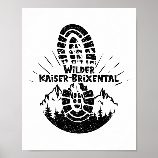 Affiche Wilder Kaiser-brixental Tyrol Autriche Randonnée V (Devant)