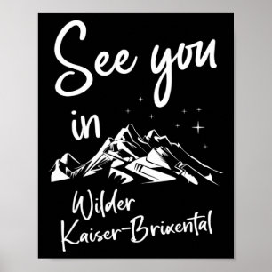 Affiche Wilder Kaiser-brixental Tyrol Autriche Vacances Sk