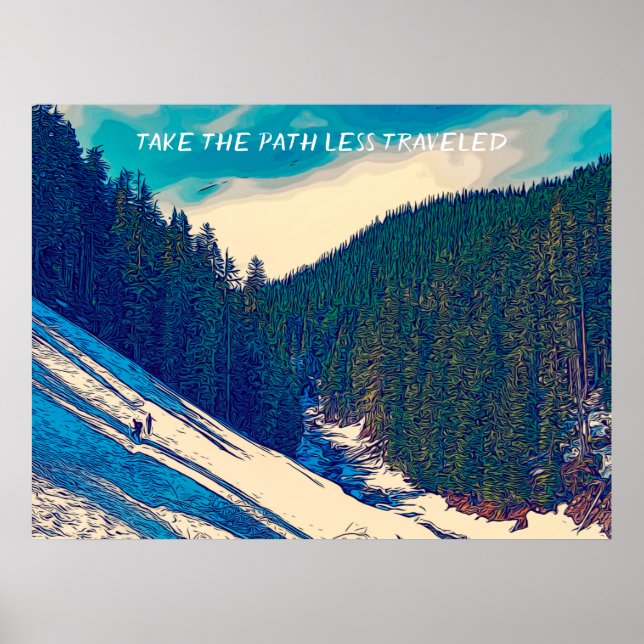 Affiche Wilderness Randonnée Mountain Custom Dire (Devant)