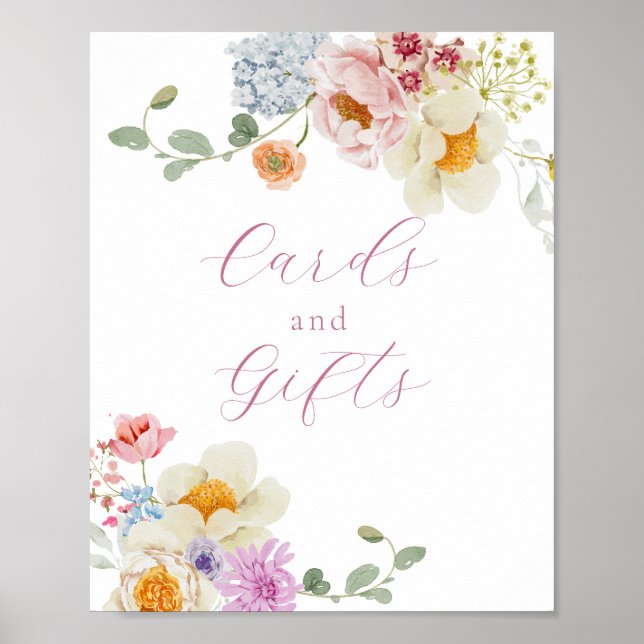 Affiche Wildflower Honey Meadow Cards and Gifts Sign (Devant)