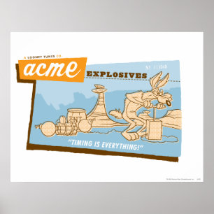 Affiche WILE E. COYOTE™ Acme Explosives 2
