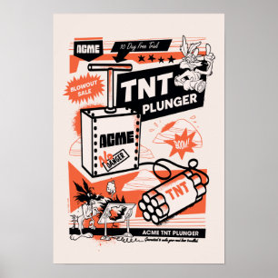 Affiche WILE E. COYOTE™   ACME TNT Dynamite Plunger