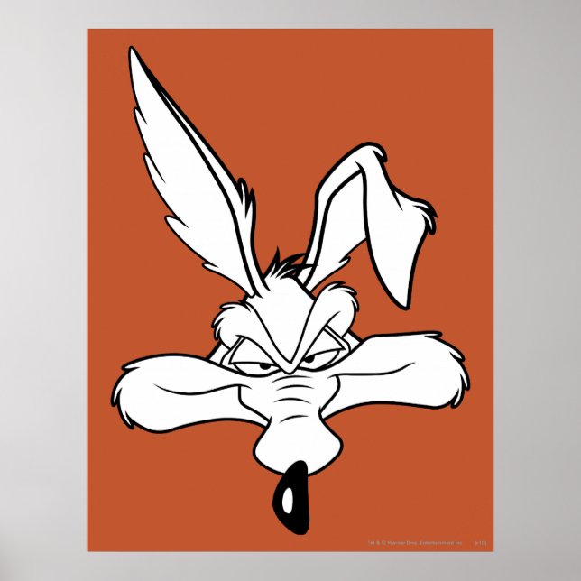 Affiche Wile E. Coyote Happy Head Shot (Devant)