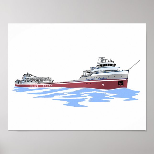 Affiche Wilfred Sykes se décharger Inland (Devant)