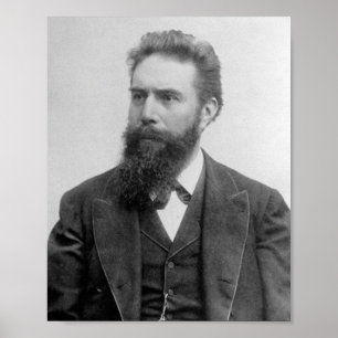 Affiche Wilhelm Rontgen Portrait